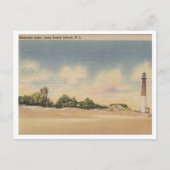Long Beach Island NJ, Barnegat Light 1946 Geïnspir Briefkaart (Voorkant)
