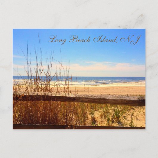 Long Beach Island, NJ Briefkaart LBI (Voorkant)