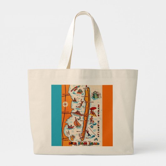 Long Beach Island NJ Canvas tas (Achterkant)