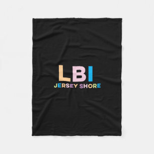 Long Beach Island Nj Kleurrijke Vakantie Fleece Deken