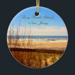 Long Beach Island, NJ LBI Beach Ornament<br><div class="desc">Long Beach Island,  NJ LBI Beach kerstsieremmer</div>