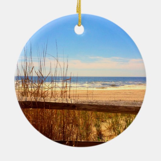 Long Beach Island, NJ LBI Beach Ornament (Achterkant)