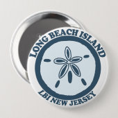 Long Beach Island Ronde Button 4,0 Cm (Voorkant /achterkant)