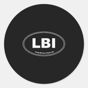 Long Beach Island, Verenigde Staten Ronde Sticker