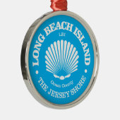 Long Beach Island (zeeschelp) Metalen Ornament (Rechts)