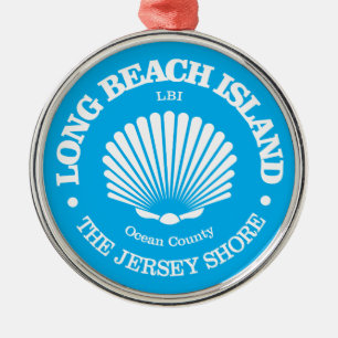 Long Beach Island (zeeschelp) Metalen Ornament