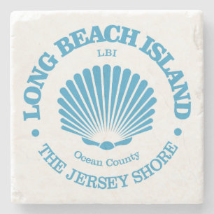 Long Beach Island (zeeschelp) Stenen Onderzetter