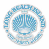 Long Beach Island (zeeschelp) Sticker (Voorkant)
