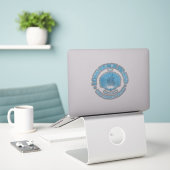 Long Beach Island (zeeschelp) Sticker (Laptop op bureau)