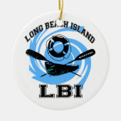 Long Beach Keramisch Ornament (Voorkant)