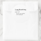 LONG BEACH KNUFFEL RONDE STICKER (Tas)