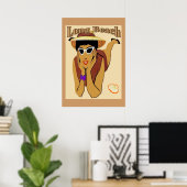 Long Beach, Lady on Beach Poster (Thuiskantoor)