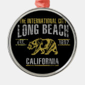 Long Beach Metalen Ornament (Voorkant)