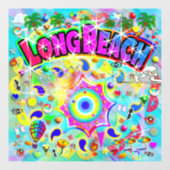 Long Beach Mystic Dans  Raamsticker (Vel)