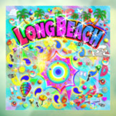 Long Beach Mystic Dans  Raamsticker (Vel 3)