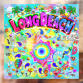 Long Beach Mystic Dans  Raamsticker (Vel 2)