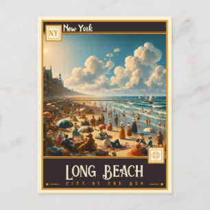 Long Beach, New York Briefkaart