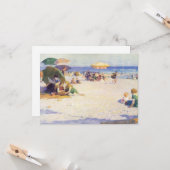 Long Beach (New York) Kaart (Voorkant / Achterkant in situ)