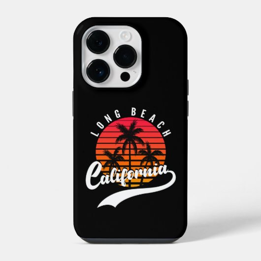 Long Beach Retro Case-Mate iPhone 14 Pro Hoesje (Achterkant)
