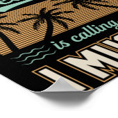 Long Beach roept en ik moet naar Californië Poster (Hoek)