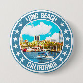 Long Beach Ronde Button 7,6 Cm (Voorkant)