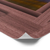 Long Beach Skyline bij nacht Open Window Poster (Hoek)