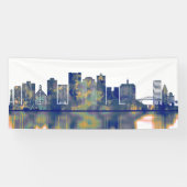 Long Beach Skyline Spandoek (Horizontaal)