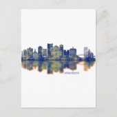 Long Beach Skyline Uitnodiging Briefkaart (Voorkant)