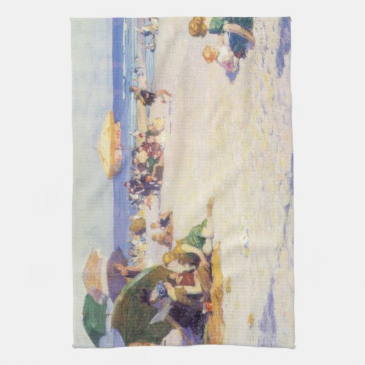 Long Beach (staat New York) Theedoek (Verticaal)