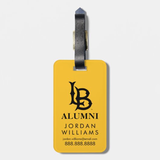 Long Beach State Alumni Bagagelabel (Achterkant verticaal)