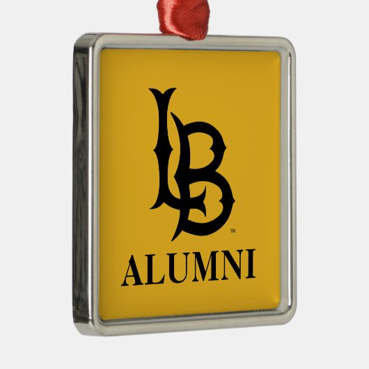 Long Beach State Alumni Metalen Ornament (Rechts)