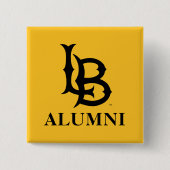 Long Beach State Alumni Vierkante Button 5,1 Cm (Voorkant)