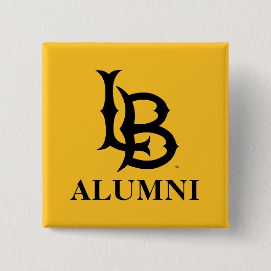 Long Beach State Alumni Vierkante Button 5,1 Cm (Voorkant)