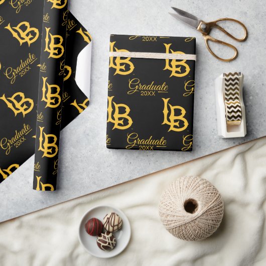 Long Beach State Logo Afstuderen Cadeaupapier (Crafts)