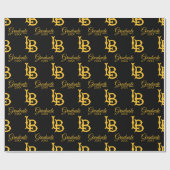 Long Beach State Logo Afstuderen Cadeaupapier (Vlak)