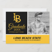 Long Beach State Logo Afstuderen Kaart (Voorkant)