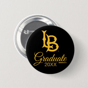 Long Beach State Logo Afstuderen Ronde Button 5,7 Cm
