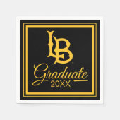 Long Beach State Logo Afstuderen Servet (Voorkant)
