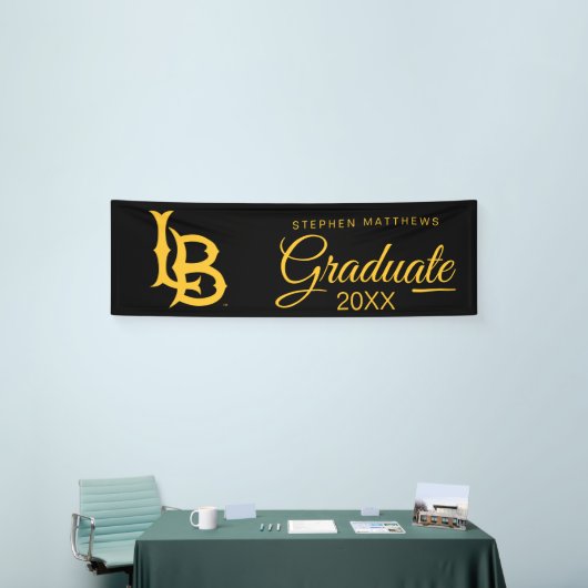 Long Beach State Logo Afstuderen Spandoek (Beurs)