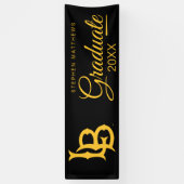 Long Beach State Logo Afstuderen Spandoek (Verticaal)