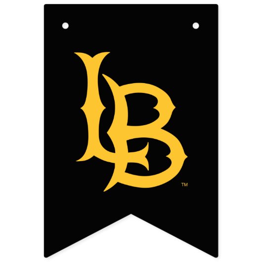 Long Beach State Logo Afstuderen Vlaggetjes (Eerste vlag)