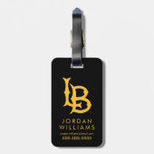 Long Beach State Logo Bagagelabel (Achterkant verticaal)