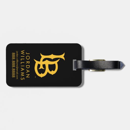 Long Beach State Logo Bagagelabel (Achterkant horizontaal)