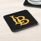 Long Beach State Logo Bier Onderzetter (Linkerzijde)