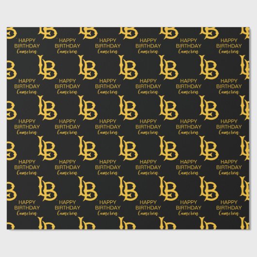 Long Beach State Logo Cadeaupapier (Vlak)