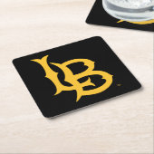 Long Beach State Logo Kartonnen Onderzetters (Schuin)