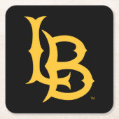 Long Beach State Logo Kartonnen Onderzetters (Voorkant)