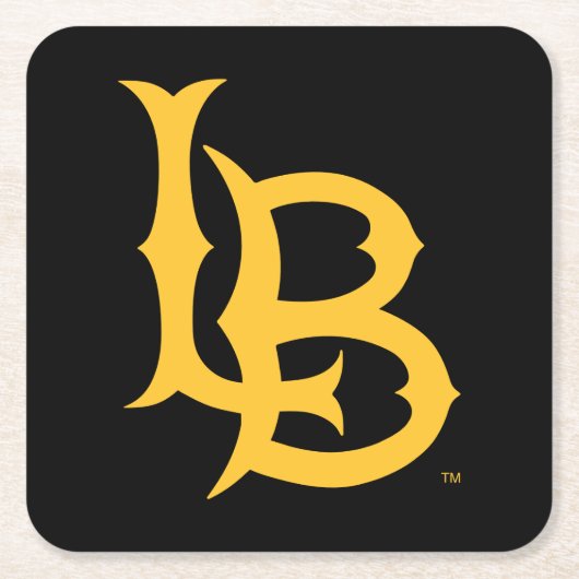 Long Beach State Logo Kartonnen Onderzetters (Voorkant)