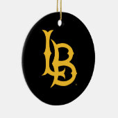 Long Beach State Logo Keramisch Ornament (Rechts)