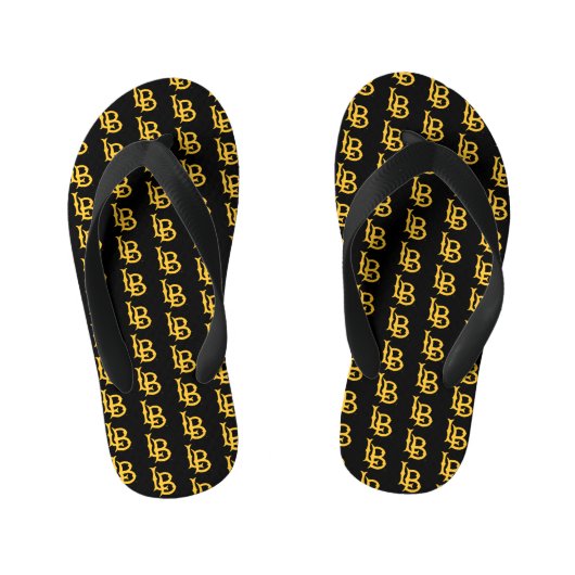 Long Beach State Logo Kinder Teenslippers (Voetbed)